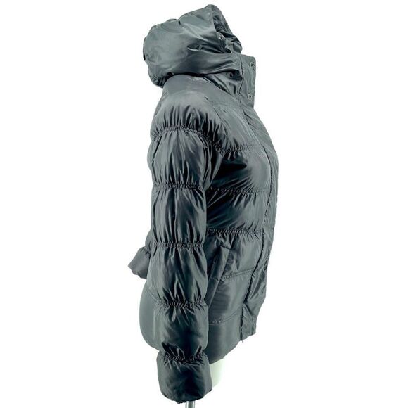 Marmot 650 Goose Down Fill Women’s Gray Full Zip Hooded Puffer Jacket Coat XS - Picture 10 of 16